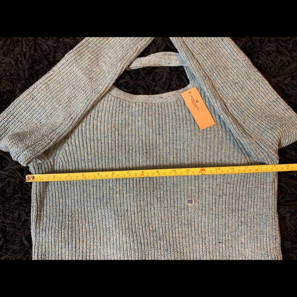NWT AE Sweater with v in back - Picture 3 of 4